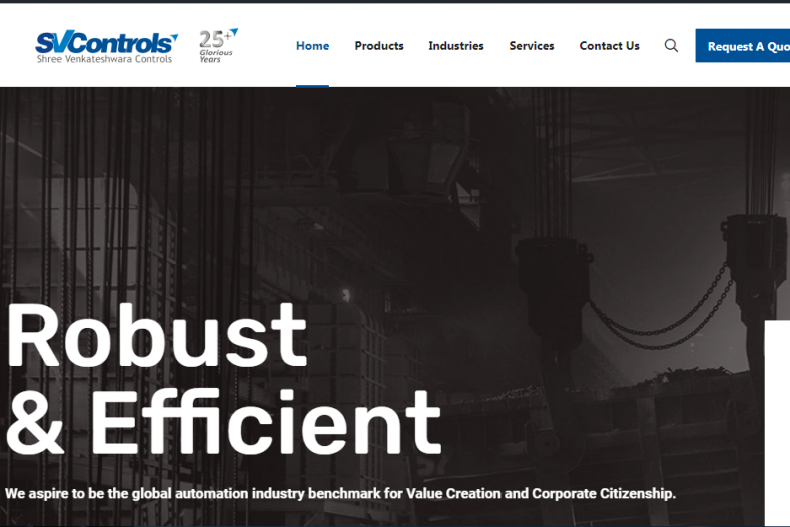 SV Controltech India' New & Improved Web Site Now Live